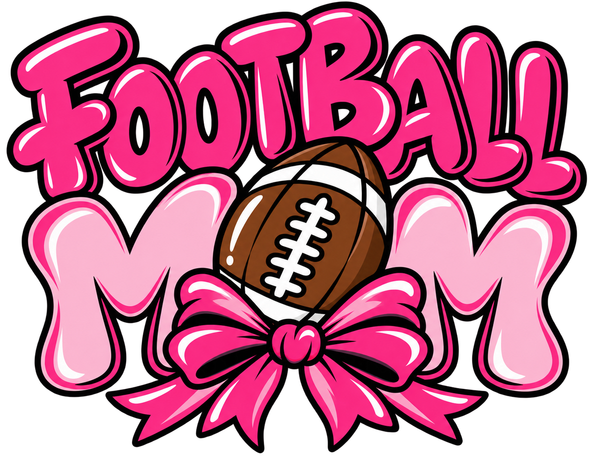 FOOTBALL MOM Cheer Stick W/STICK 3MF FILE