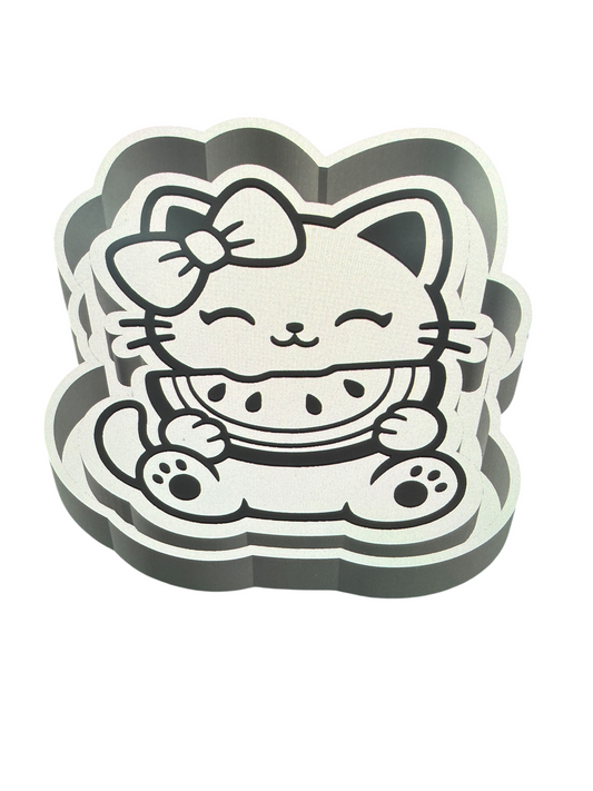 Cat Eating Watermelon